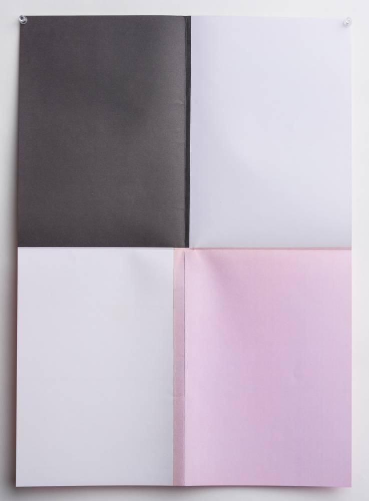 black pink white