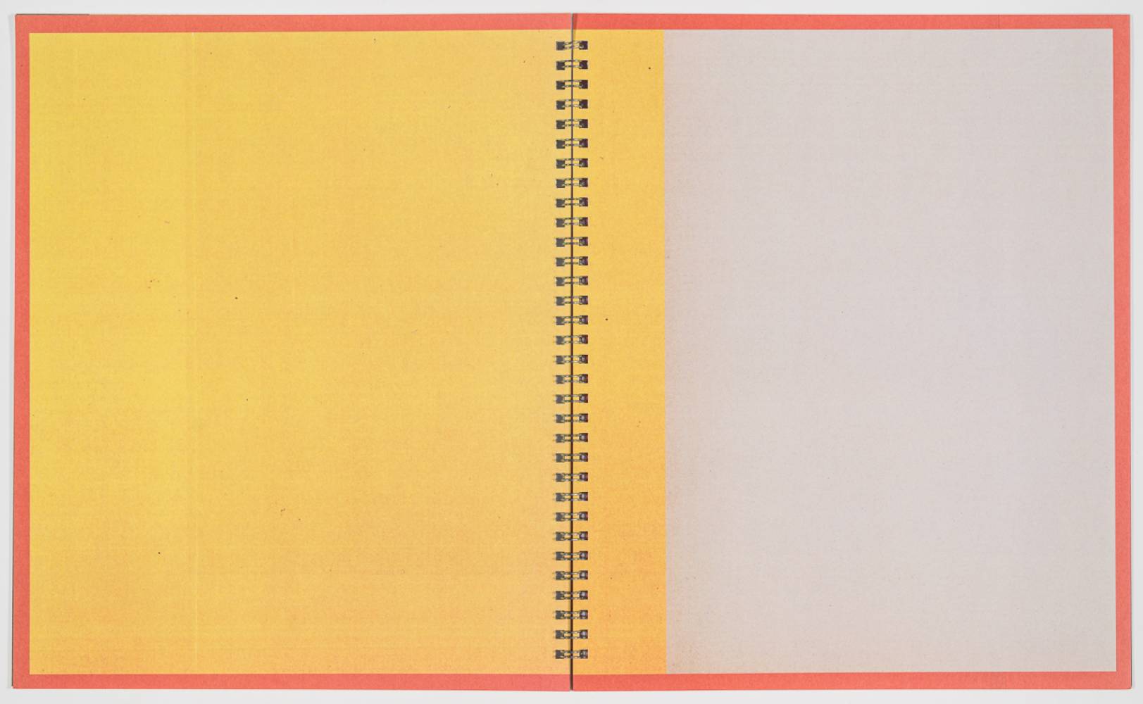 yellow orange on white