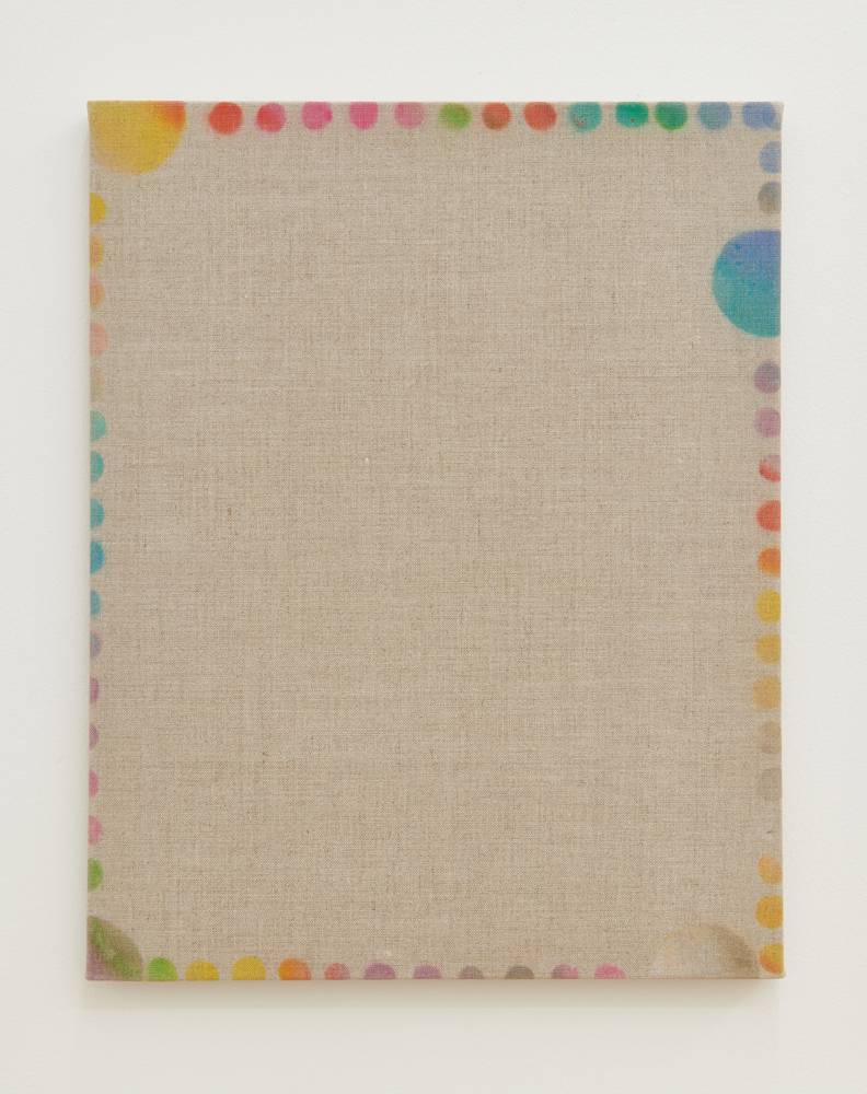 blank canvas with multi colored dots