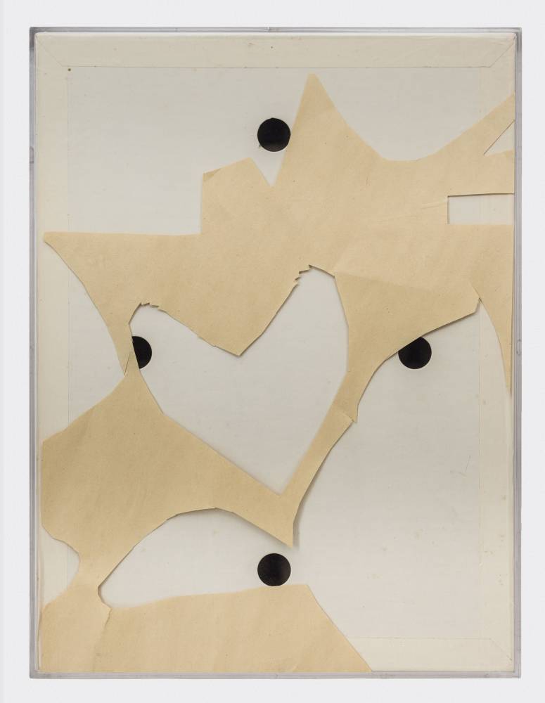 beige with black dots