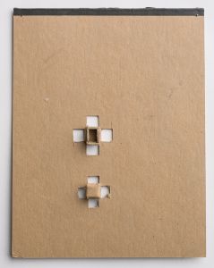 cardboard with cut outs