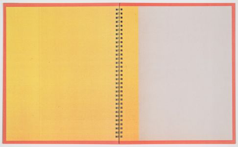yellow orange on white