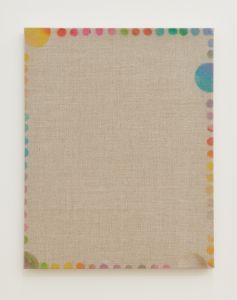 blank canvas with multi colored dots