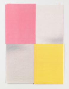 yellow pink and gray